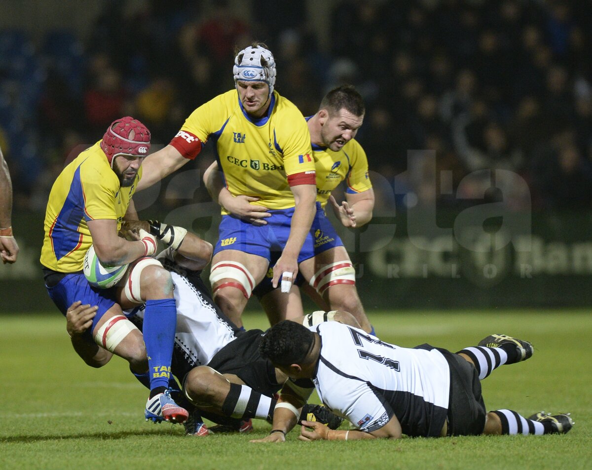 FOTO Primul eşec » Naţionala de rugby a României a fost învinsă de Fiji, 26-7