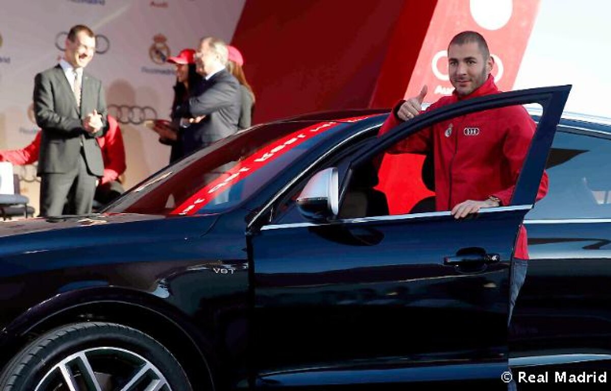 FOTO Super-bolizii jucătorilor Realului » Audi RS6 de 560 de cai pentru Ronaldo! Audi le-a făcut cadou şi maşini pentru copii :D