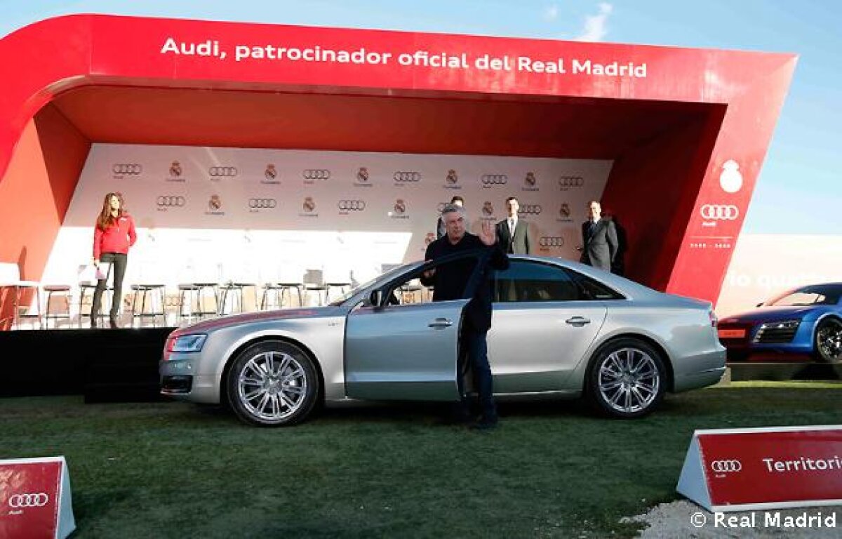 FOTO Super-bolizii jucătorilor Realului » Audi RS6 de 560 de cai pentru Ronaldo! Audi le-a făcut cadou şi maşini pentru copii :D