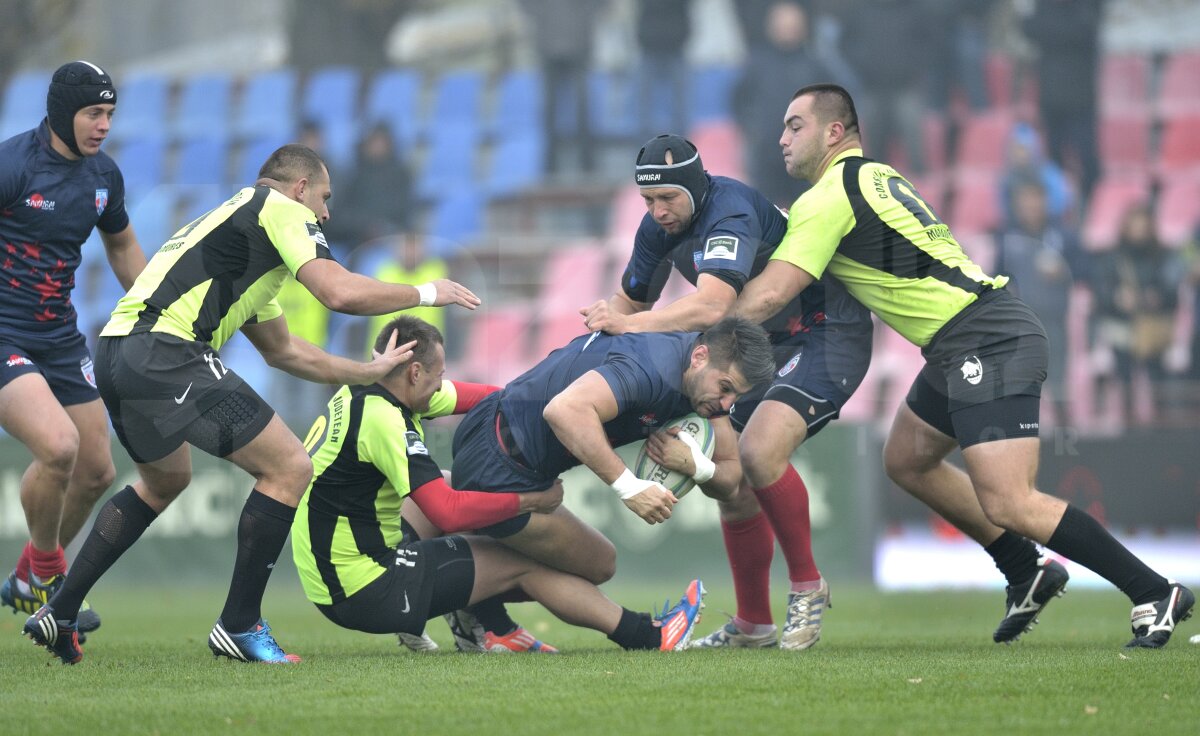 GALERIE FOTO Steaua a cîştigat Cupa României la rugby după o finală cu Ştiinţa Baia Mare, 17-10