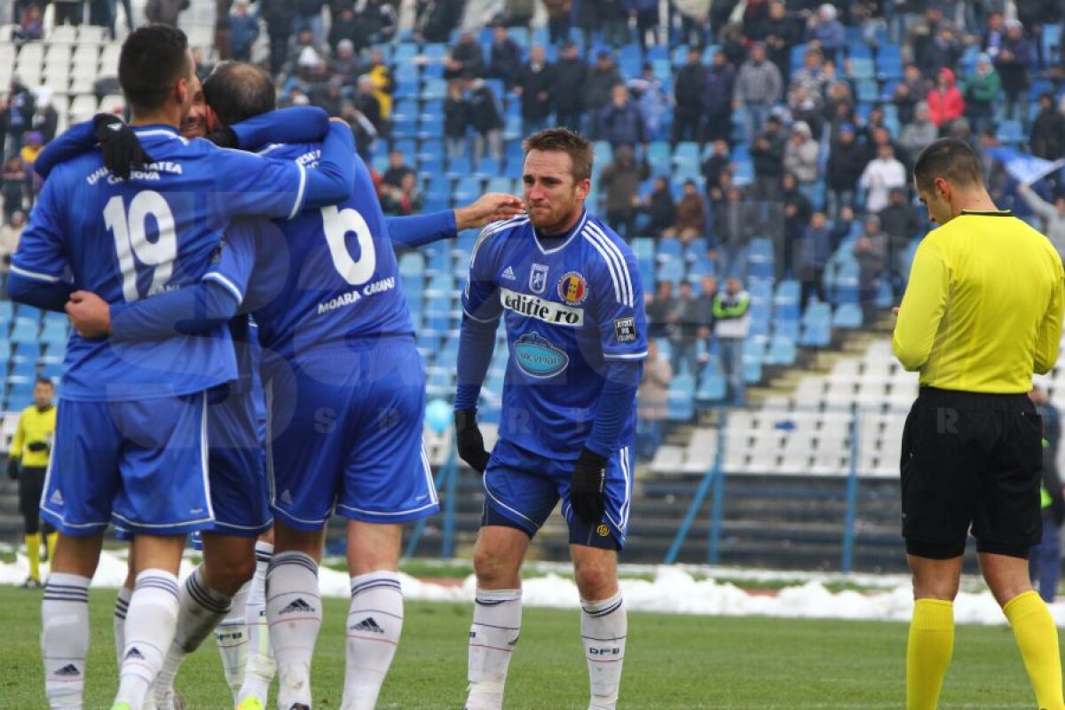 Mai buni şi după reluare » Universitatea Craiova cîştigă cu Motru, 2-0, şi încheie 2013 pe locul 4