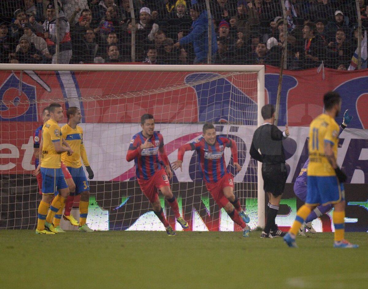 FOTO şi VIDEO Derby controlat de "lupi" » Steaua - Petrolul 1-1 şi lupta la titlu rămîne deschisă