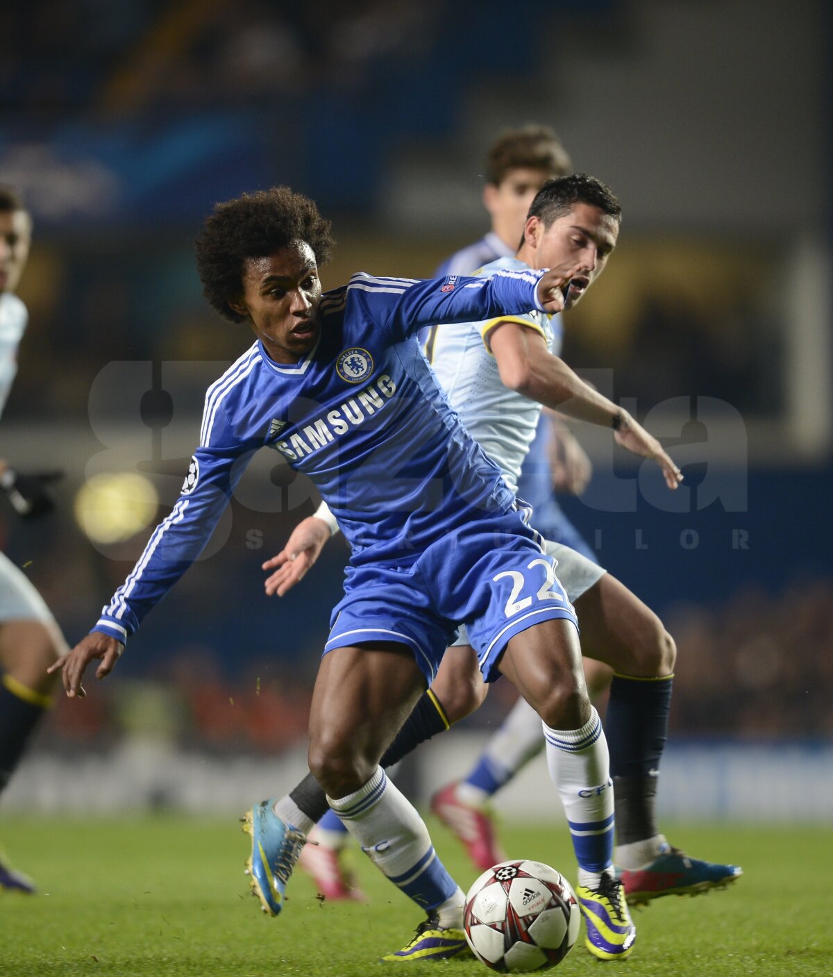 FOTO şi VIDEO Chelsea - Steaua 1-0 » Roş-albaştrii au părăsit cu fruntea sus UEFA Champions League