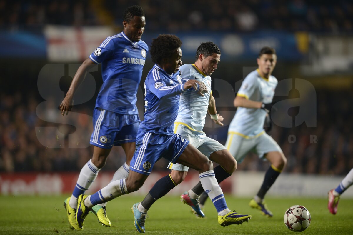 FOTO şi VIDEO Chelsea - Steaua 1-0 » Roş-albaştrii au părăsit cu fruntea sus UEFA Champions League