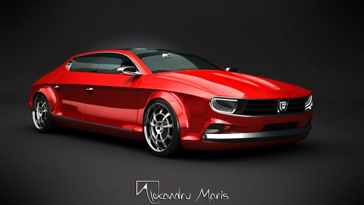 FOTO şi VIDEO Un student român a desenat un supermodel sport de Dacie. Cum ţi se pare?