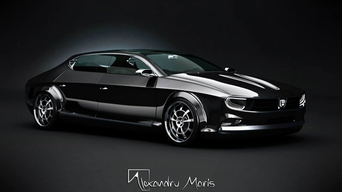 FOTO şi VIDEO Un student român a desenat un supermodel sport de Dacie. Cum ţi se pare?