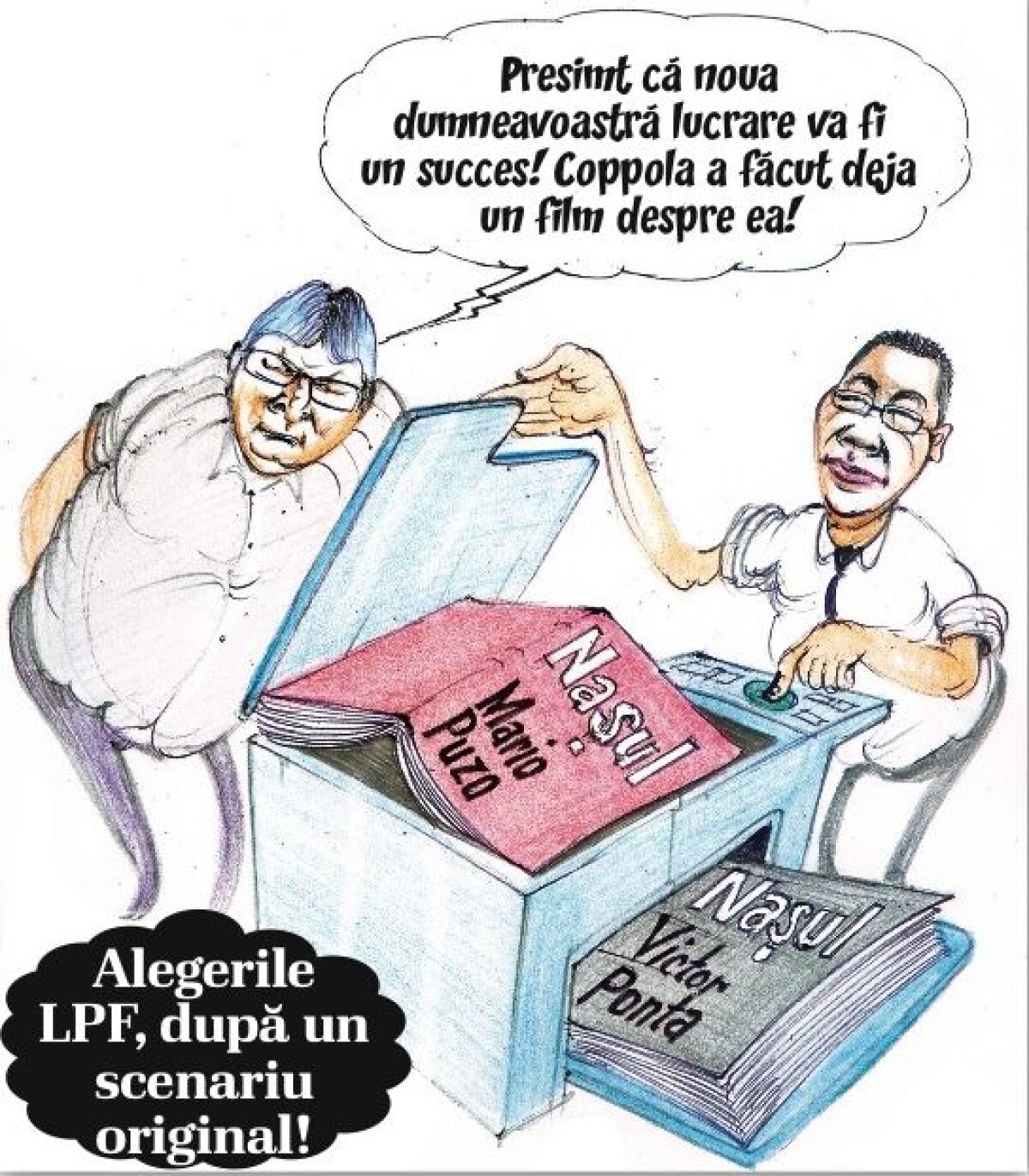 FOTO Prima parte a celor mai bune caricaturi sportive ale lui 2013, realizate de Emil Mierlă » O, campionat frumos, o, campionat frumos!