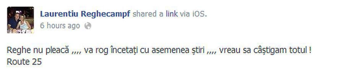 Răspunsul lui Reghe după interesul manifestat de Hannover » Ce spune despre o plecare în Bundesliga