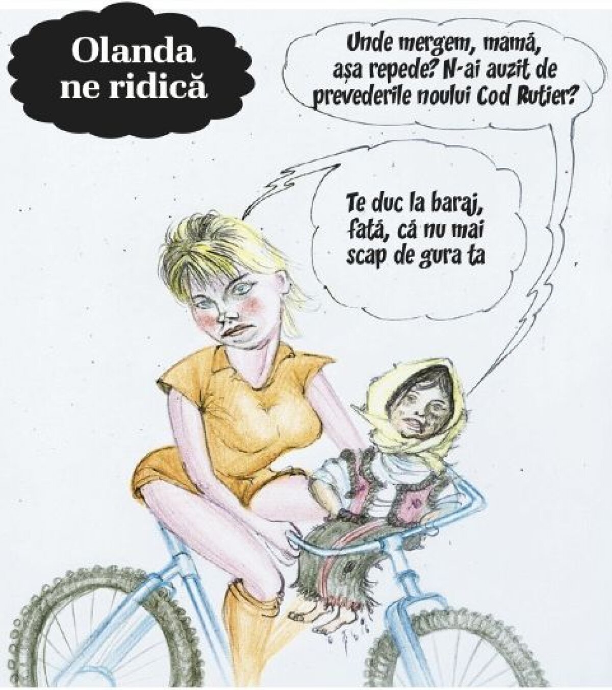 Ultima parte a celor mai tari caricaturi realizate de Emil Mierlă » Mîine anul se-nnoieşte, Piţi ne reconstruieşte!