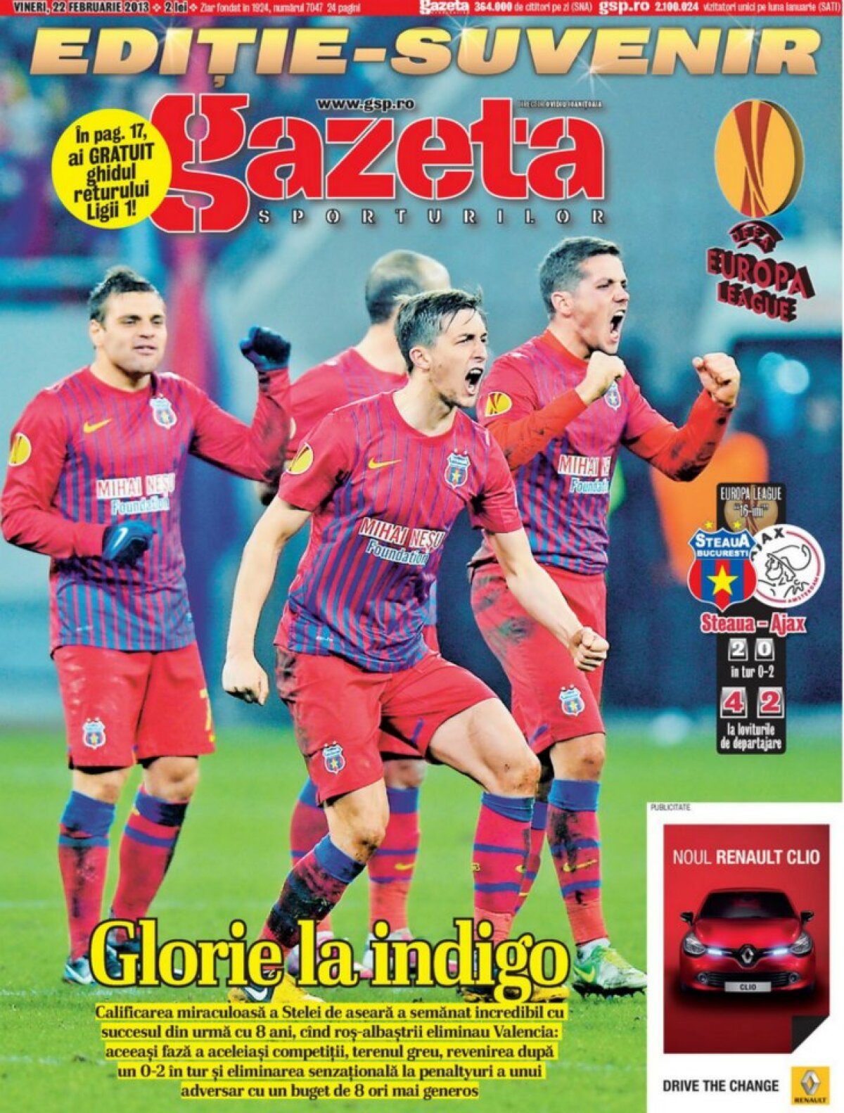 GALERIE FOTO Retrospectiva anului 2013 în 12 pagini întîi ale Gazetei Sporturilor! Alege-o pe cea mai reprezentativă