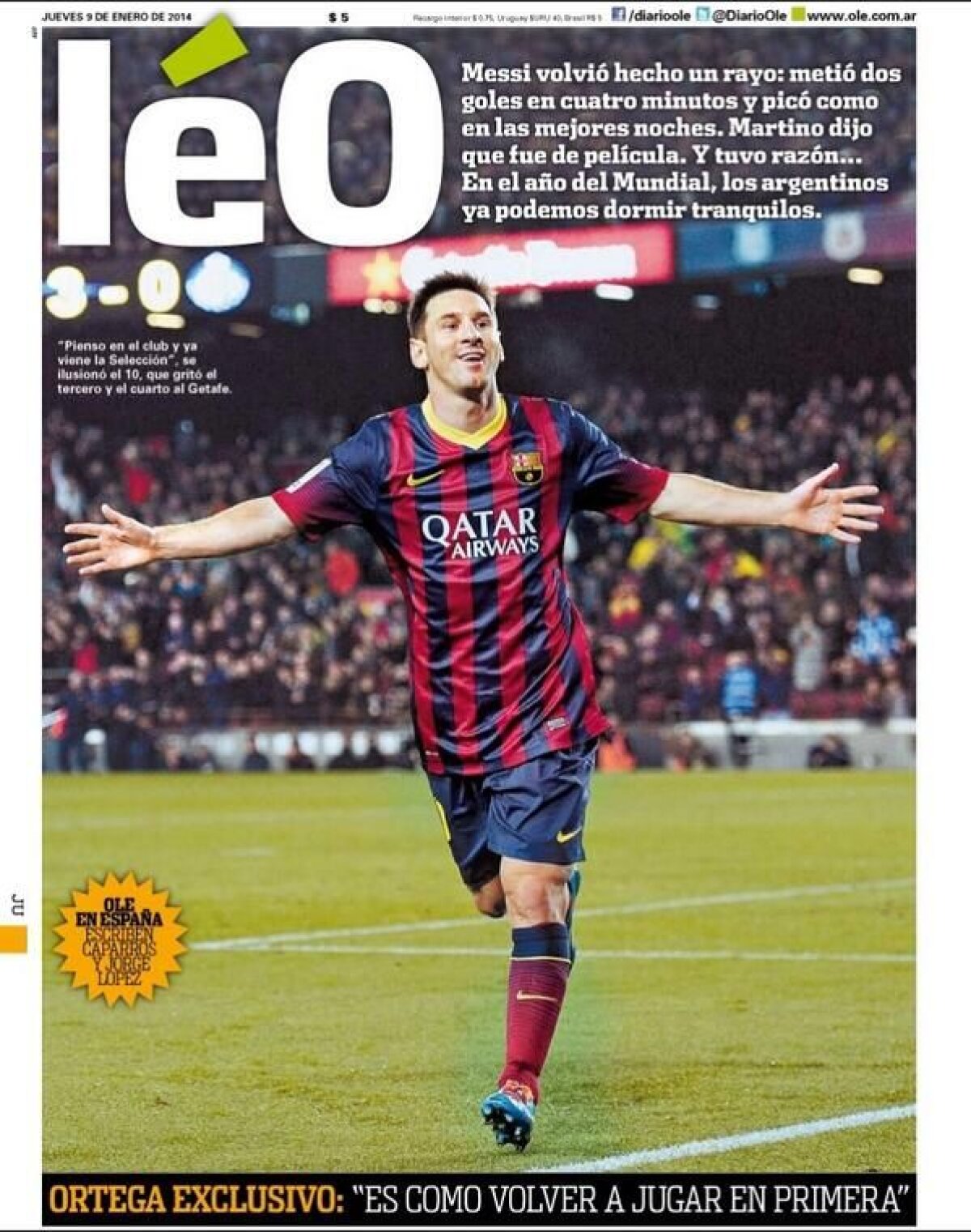 VIDEO Leo schimbă lumea » Întoarcerea regelui Messi: o publicaţie argentiniană a modificat logoul ziarului pentru el