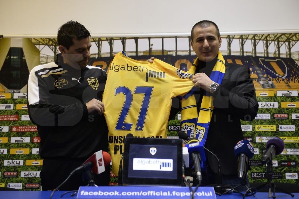 GALERIE FOTO Ianis Zicu a fost prezentat la Petrolul: "Am venit să cîştig campionatul şi Cupa României"