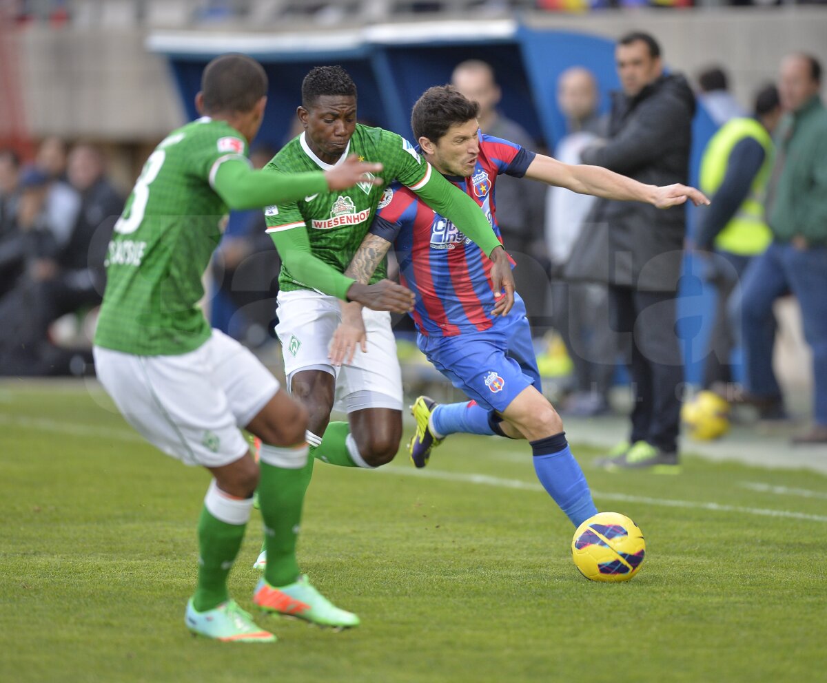 FOTO şi VIDEO Steaua - Werder 0-0 » Roş-albaştrii au controlat fără probleme partida, dar nu au înscris
