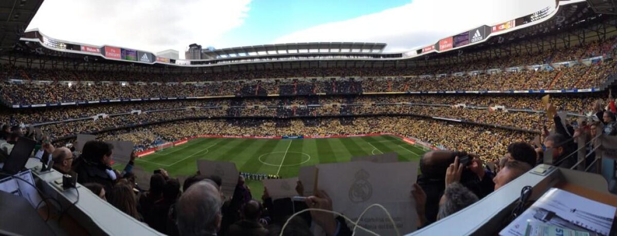 FOTO şi VIDEO "Bernabeu" fabulos » Coregrafie de 24 de carate pentru Cristiano Ronaldo, care le-a prezentat fanilor "Balonul de Aur"