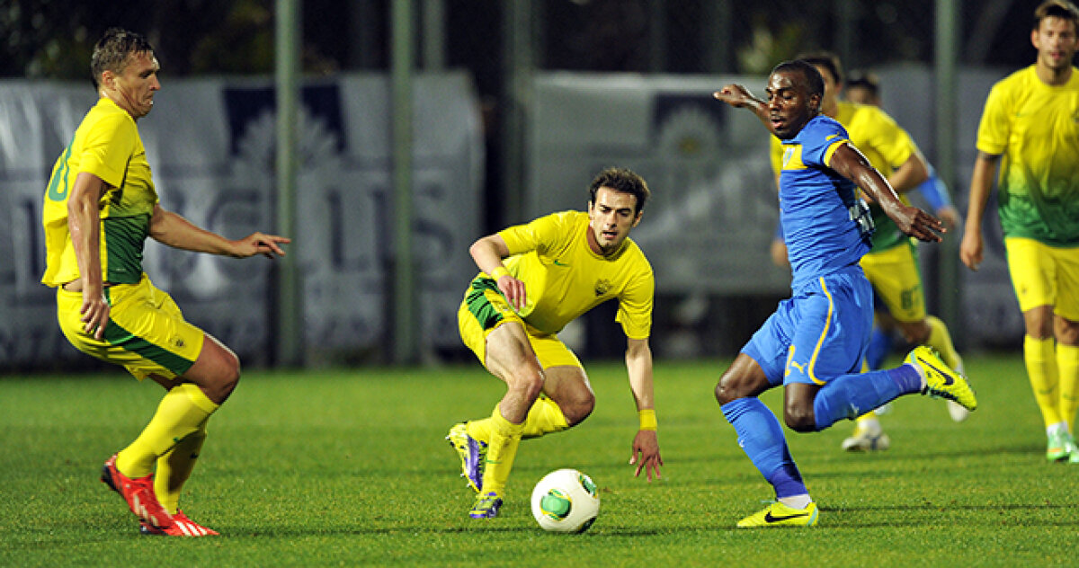 FOTO Petrolul a pierdut cu Anji Mahacikala, scor 1-2 » Ianis Zicu a marcat primul gol pentru ploieşteni