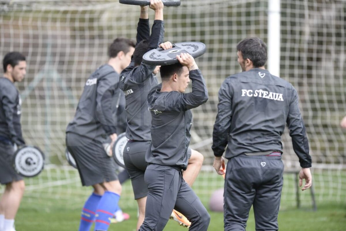 GALERIE FOTO Noi exerciţii de forţă la antrenamentele Stelei » Mîine, un nou amical