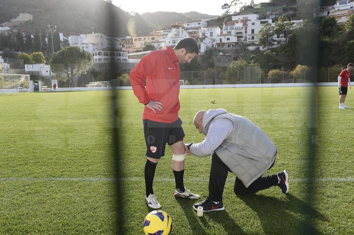 FOTO Dinamoviştii au efectuat azi primul antrenament la Marbella » Mîine, amical cu polonezii de la Korona Kielce
