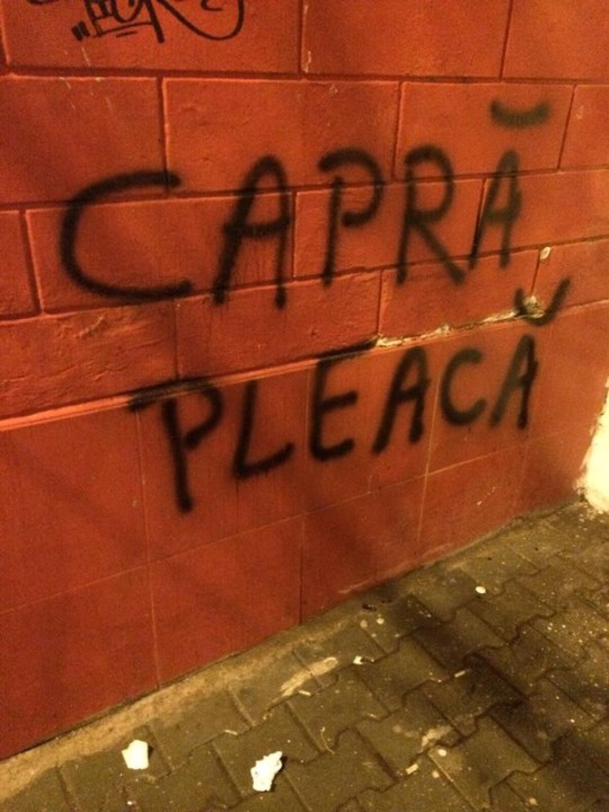 GALERIE FOTO Nu mai este dorit la Petrolul » Fanii au împînzit Ploieştiul cu sute de mesaje anti-Capră!