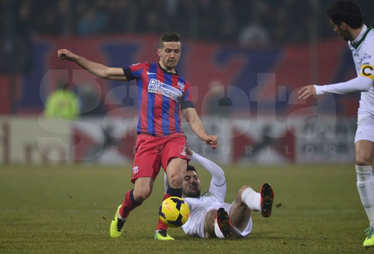 FOTO şi VIDEO From Chiajna with love » Steaua a făcut spectacol, 4-0, cu un adversar paralizat, care i-a făcut două goluri cadou