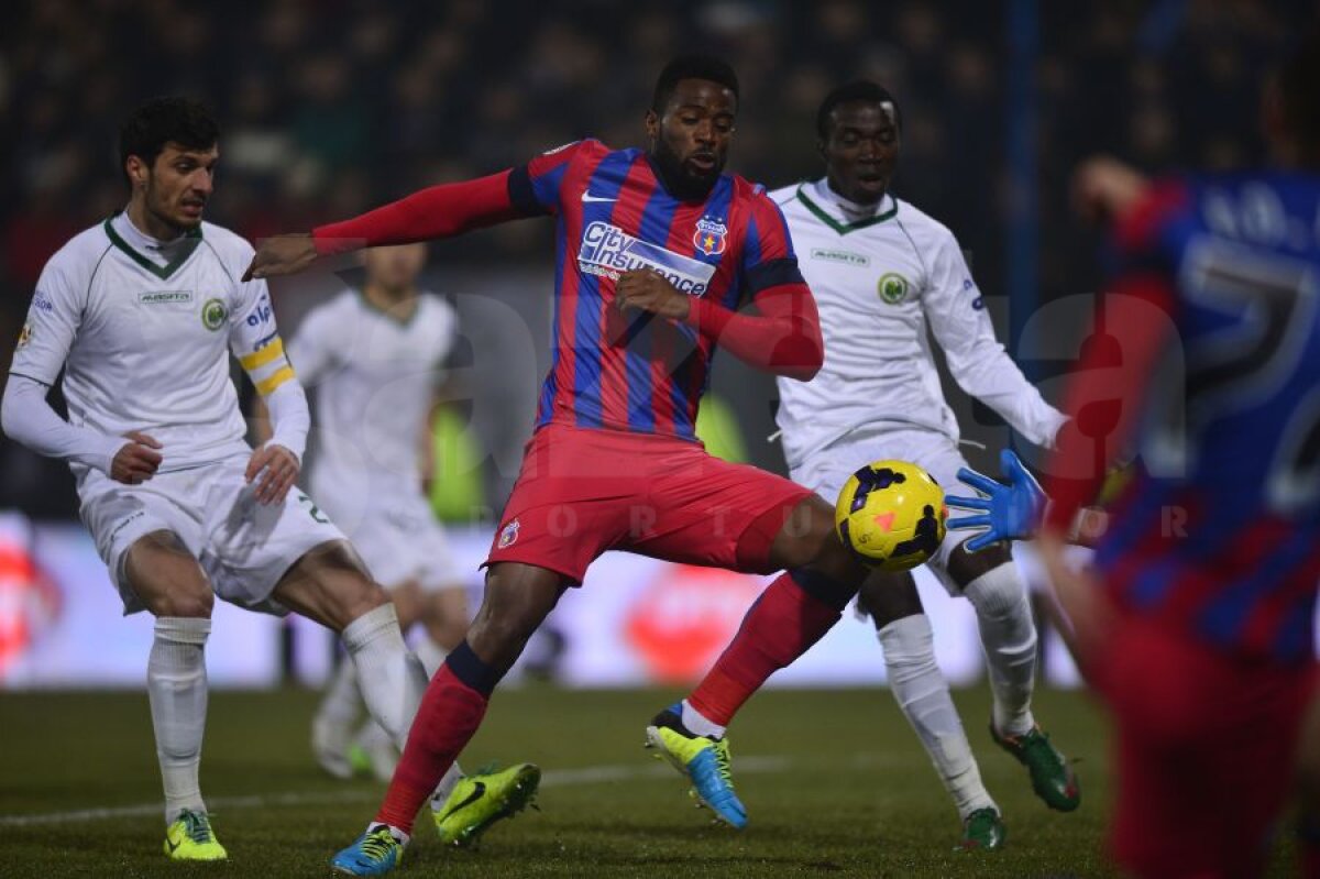 FOTO şi VIDEO From Chiajna with love » Steaua a făcut spectacol, 4-0, cu un adversar paralizat, care i-a făcut două goluri cadou