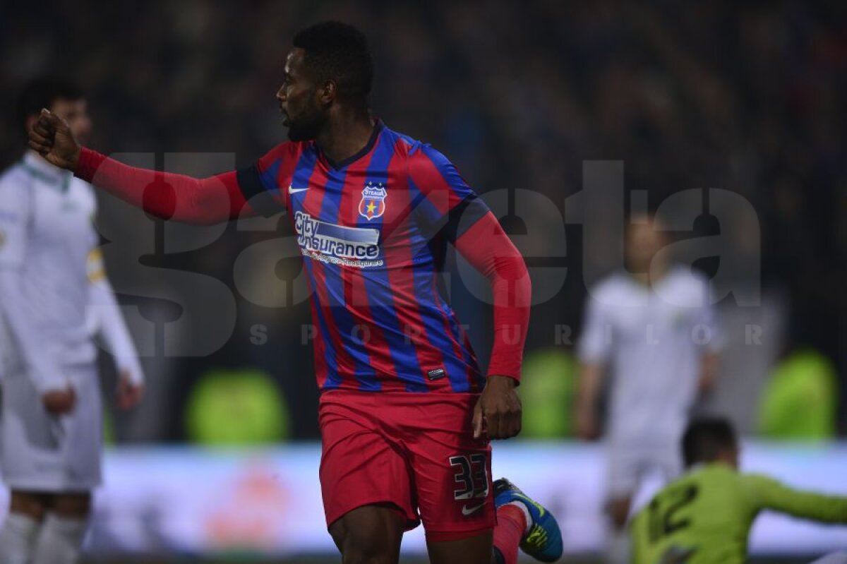 FOTO şi VIDEO From Chiajna with love » Steaua a făcut spectacol, 4-0, cu un adversar paralizat, care i-a făcut două goluri cadou