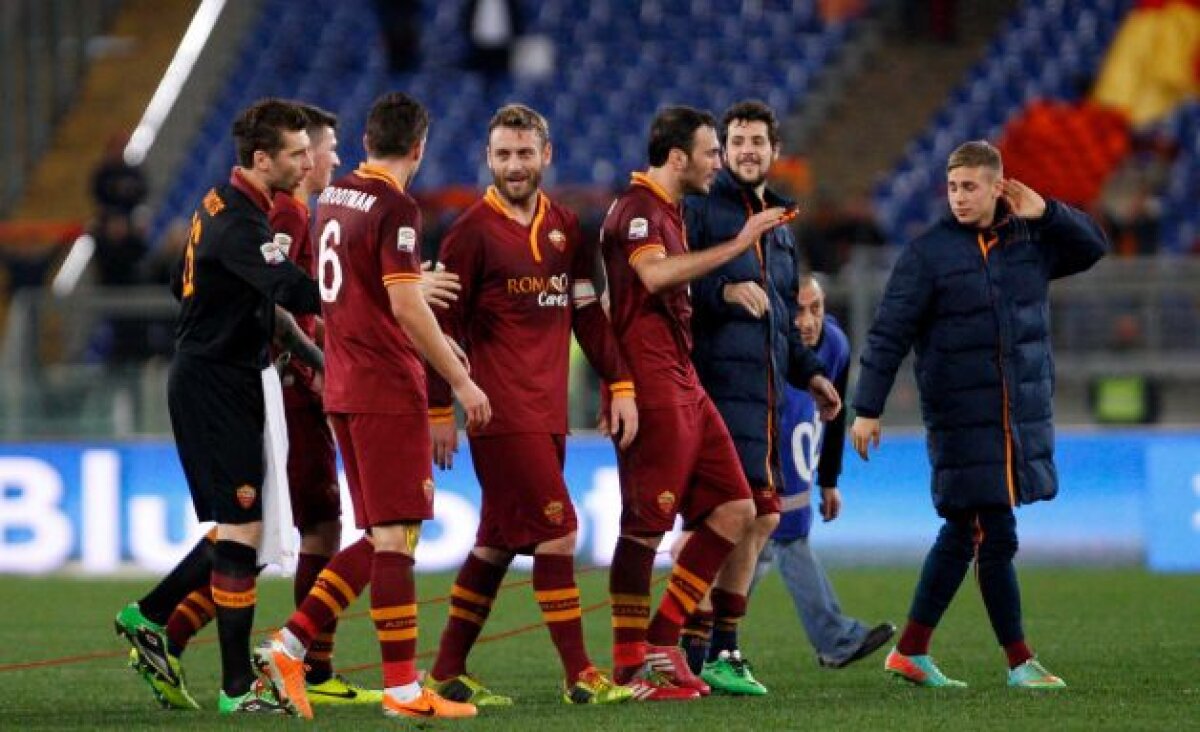 FOTO Bucurie inedită a ”giallorossilor” » Cum au decis jucătorii Romei să-şi arate ataşamentul faţă de galerie