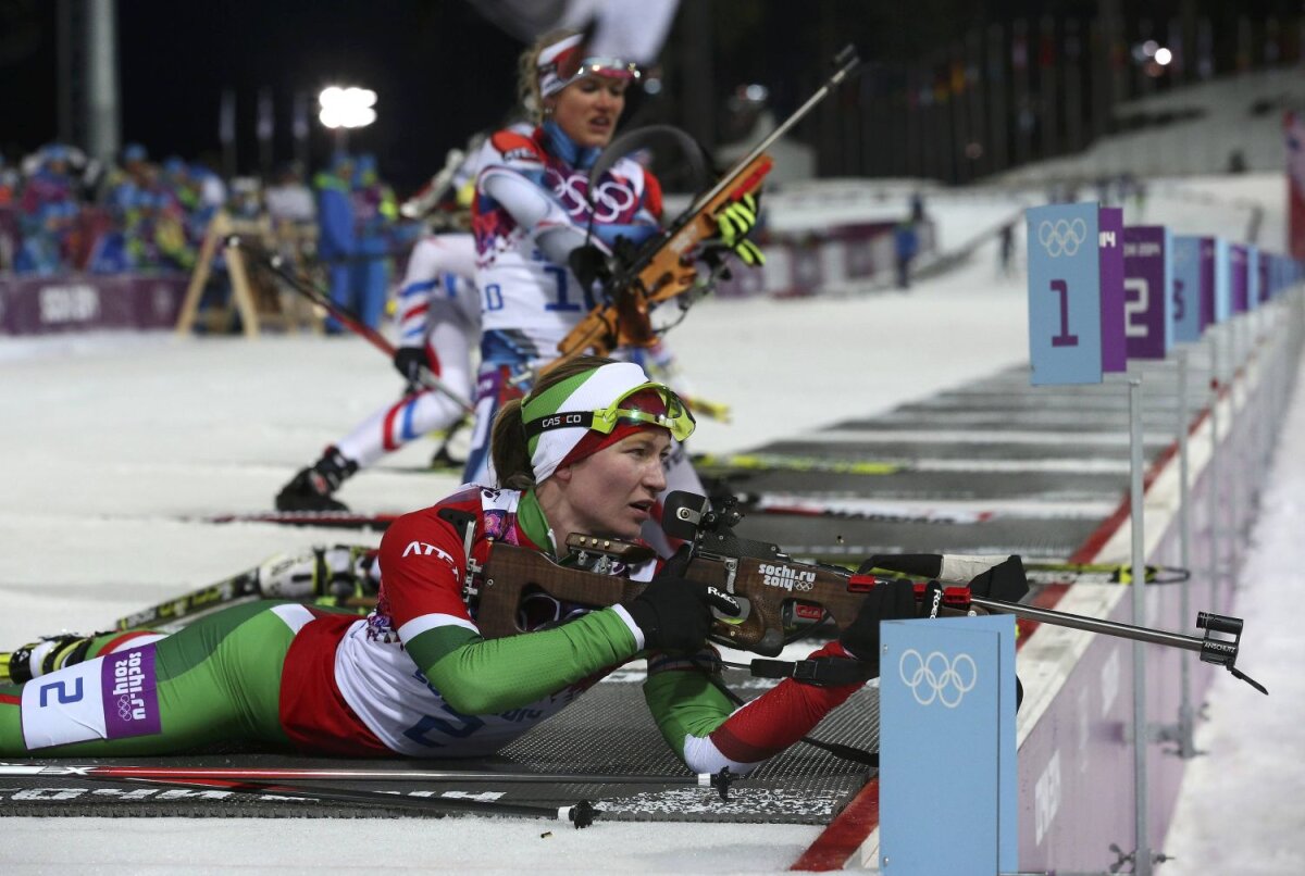 Daria Domraceva la puterea a treia » Biatlonista din Belarus a cîştigat al treilea titlu olimpic la Soci