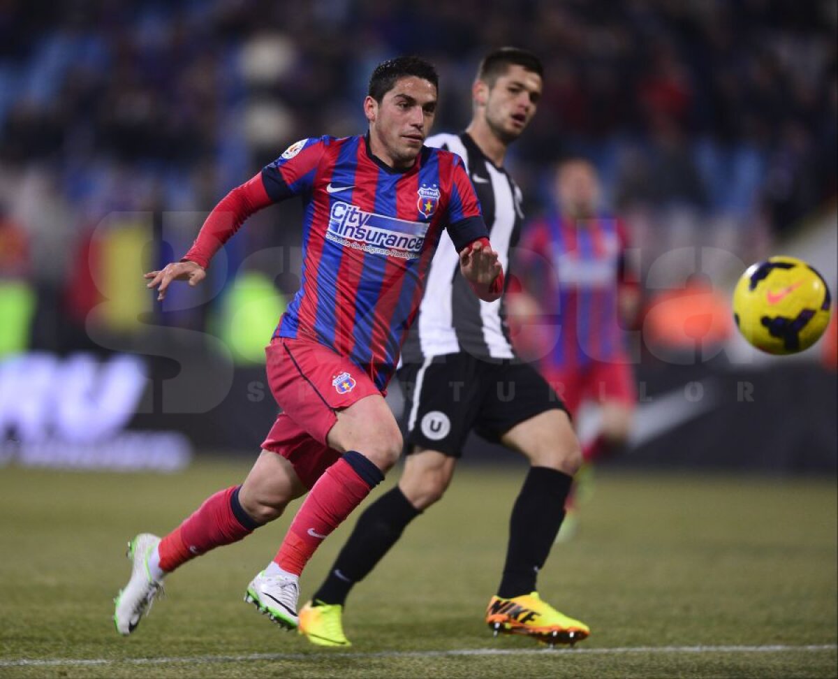 FOTO + VIDEO Steaua cîştigă şi se distanţează la 3 puncte de Astra după 2-0 cu U Cluj