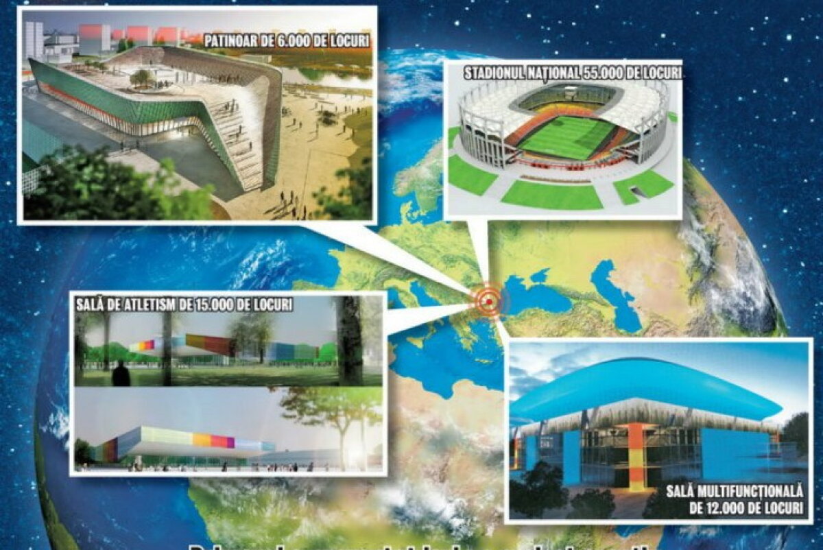 FOTO Începe construcţia » A fost aprobat bugetul pentru construirea a trei noi baze sportive în Bucureşti!