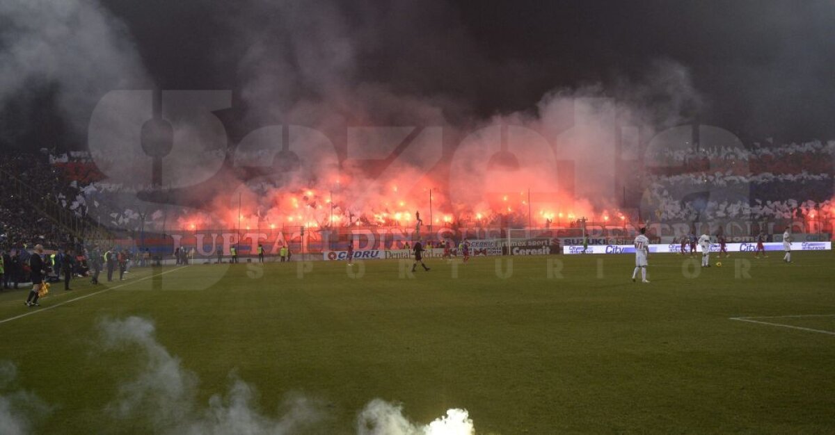 FOTO Spectacol de zile mari în Ghencea » Coregrafii de excepţie ale ultraşilor!