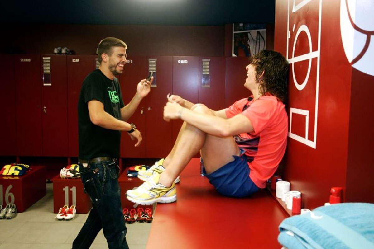 FOTO S-a cutremurat vestiarul! » Carles Puyol a anunţat că pleacă de la Barcelona, Gerard Pique i-a adus lacrimi în ochi cu acest mesaj