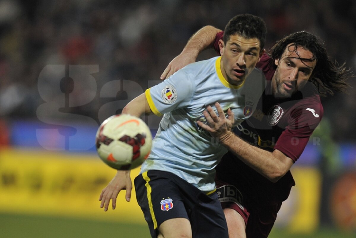 VIDEO Atacant fals, dar decisiv » Chipciu a adus o victorie esenţială pentru Steaua în lupta la titlu, 1-0 cu CFR Cluj