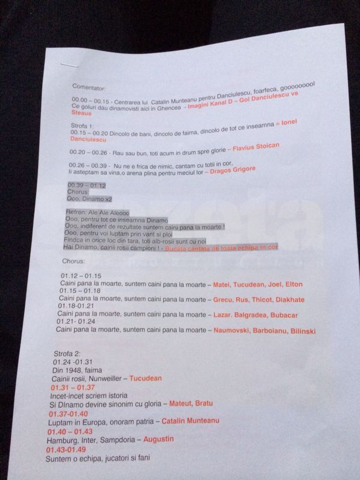 EXCLUSIV GSP.RO » Acesta este noul imn al ”cîinilor”! Detalii spectaculoase, nume celebre