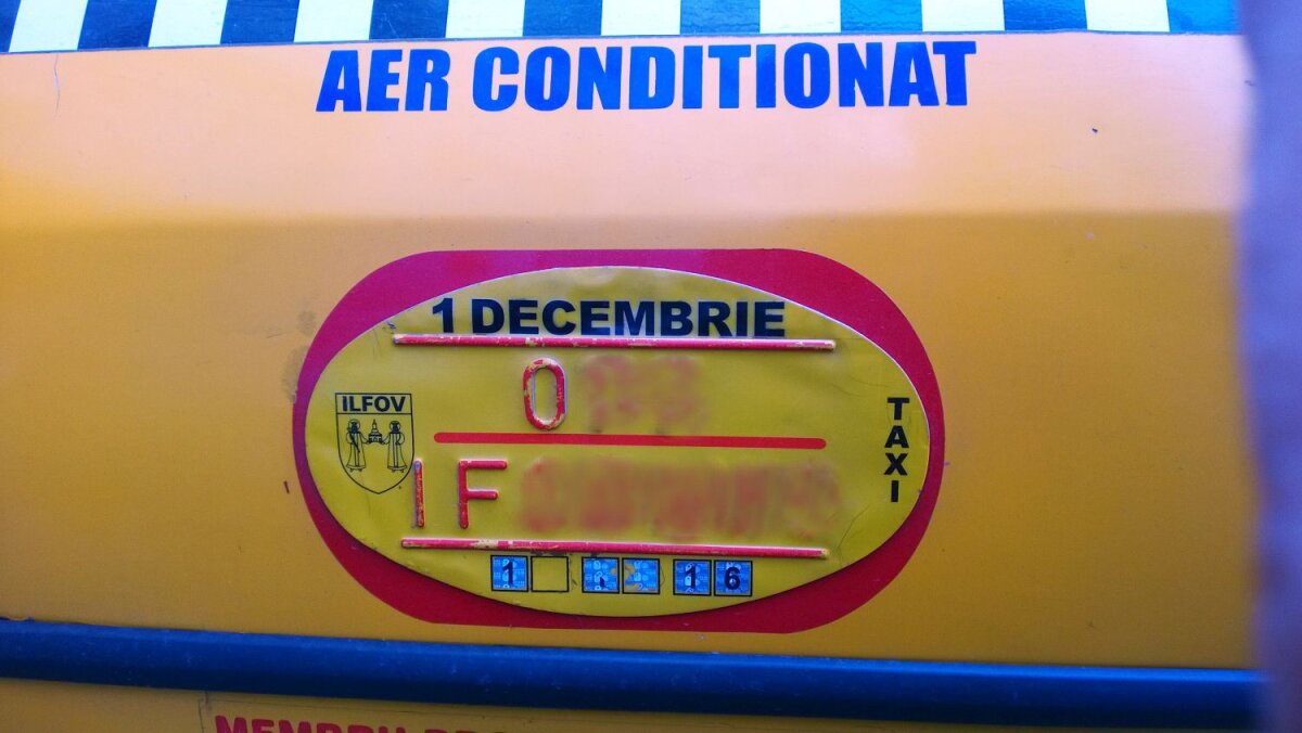 MAFIA TAXIURILOR » Cum sînt clonate plăcuţele taxiurilor din Ilfov şi cum scapă şoferii de Poliţie!