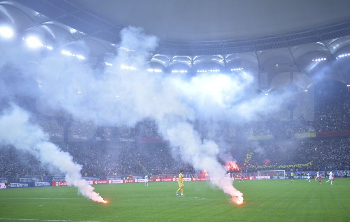 GALERIE FOTO Derby de România în tribune » Coregrafii speciale ale celor două galerii pe Naţional Arena