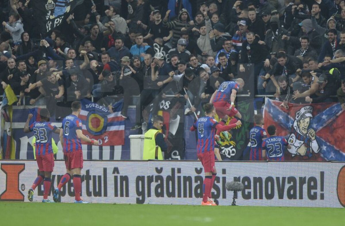 FOTO Roş-albaştrii sînt finalişti! » Steaua a masacrat-o pe Dinamo, 5-2, şi e aproape calificată în ultimul act al Cupei