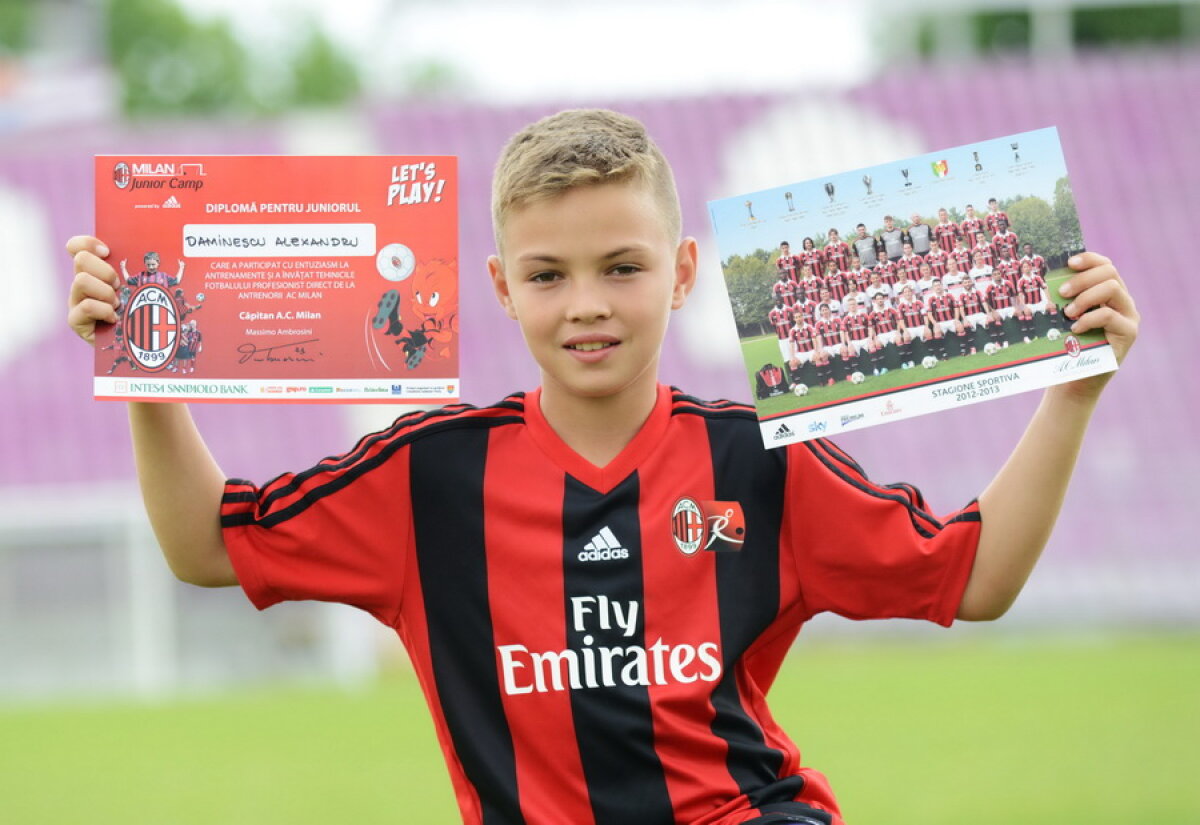 GALERIE FOTO Alexandru Daminescu desemnat cel mai bun portar la a XIV-a ediţie Milan Junior Camp!