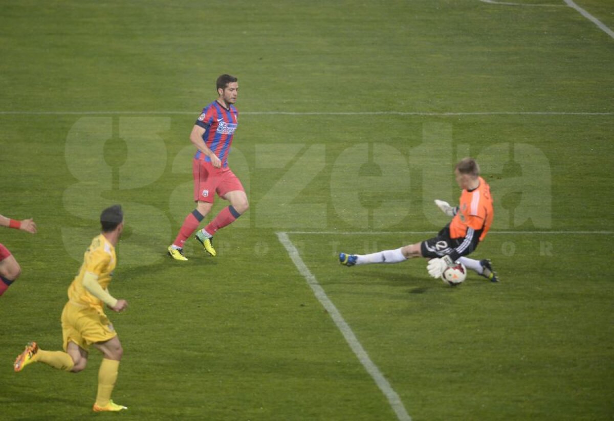 FOTO şi VIDEO Lovitura "greviştilor" » Vasluienii au învins Steaua în Ghencea, scor 1-0, prima înfrîngere a campioanei în acest sezon