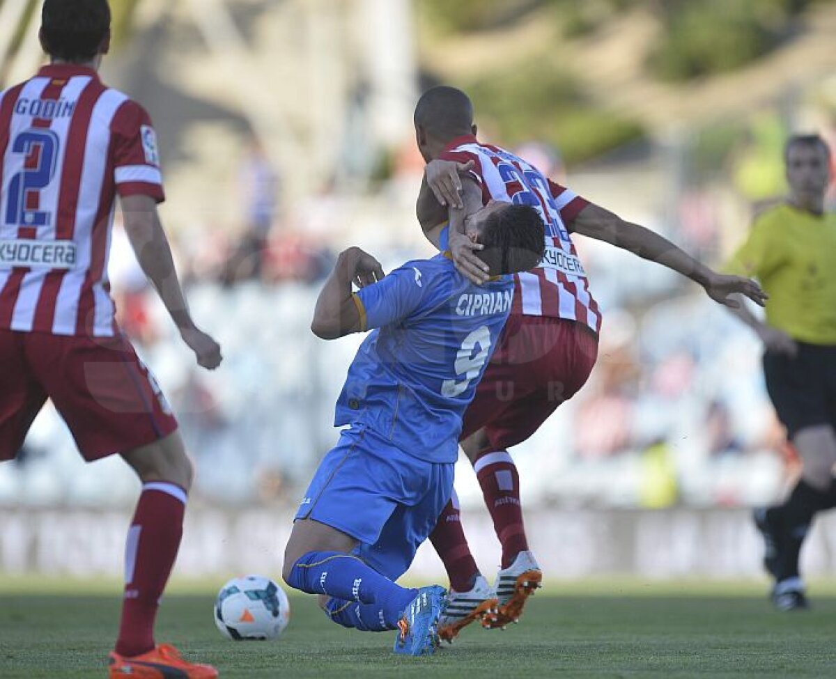 FOTO Corespondenţă din Madrid » Cum a fost şicanat permanent Ciprian Marica de fundaşii lui Atletico