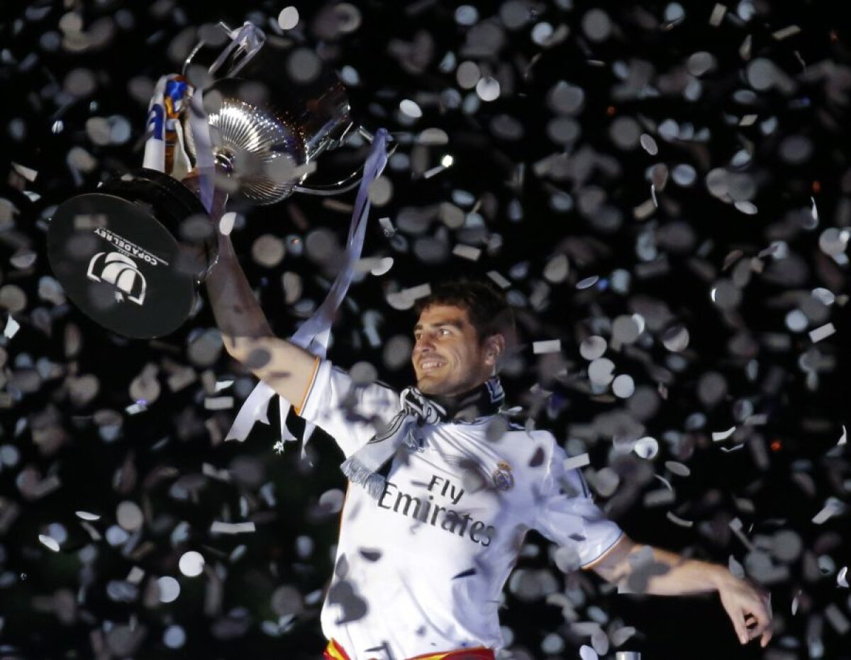 GALERIE FOTO Imagini spectaculoase de la bucuria jucătorilor Realului de pe străzile din Madrid!