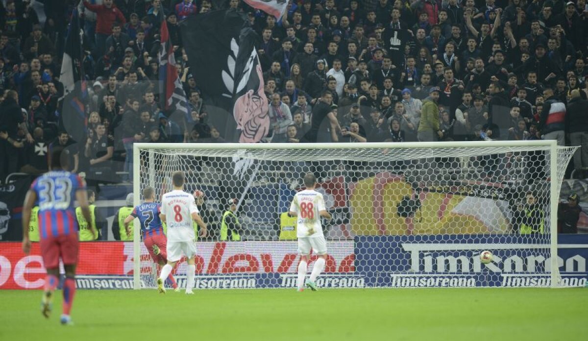 FOTO Fanii cîntă Bolero, jucătorii lui Stoican Marş Funebru » Dinamo - Steaua 1-1 (3-6) şi roş-albaştrii vor juca finala Cupei cu Astra