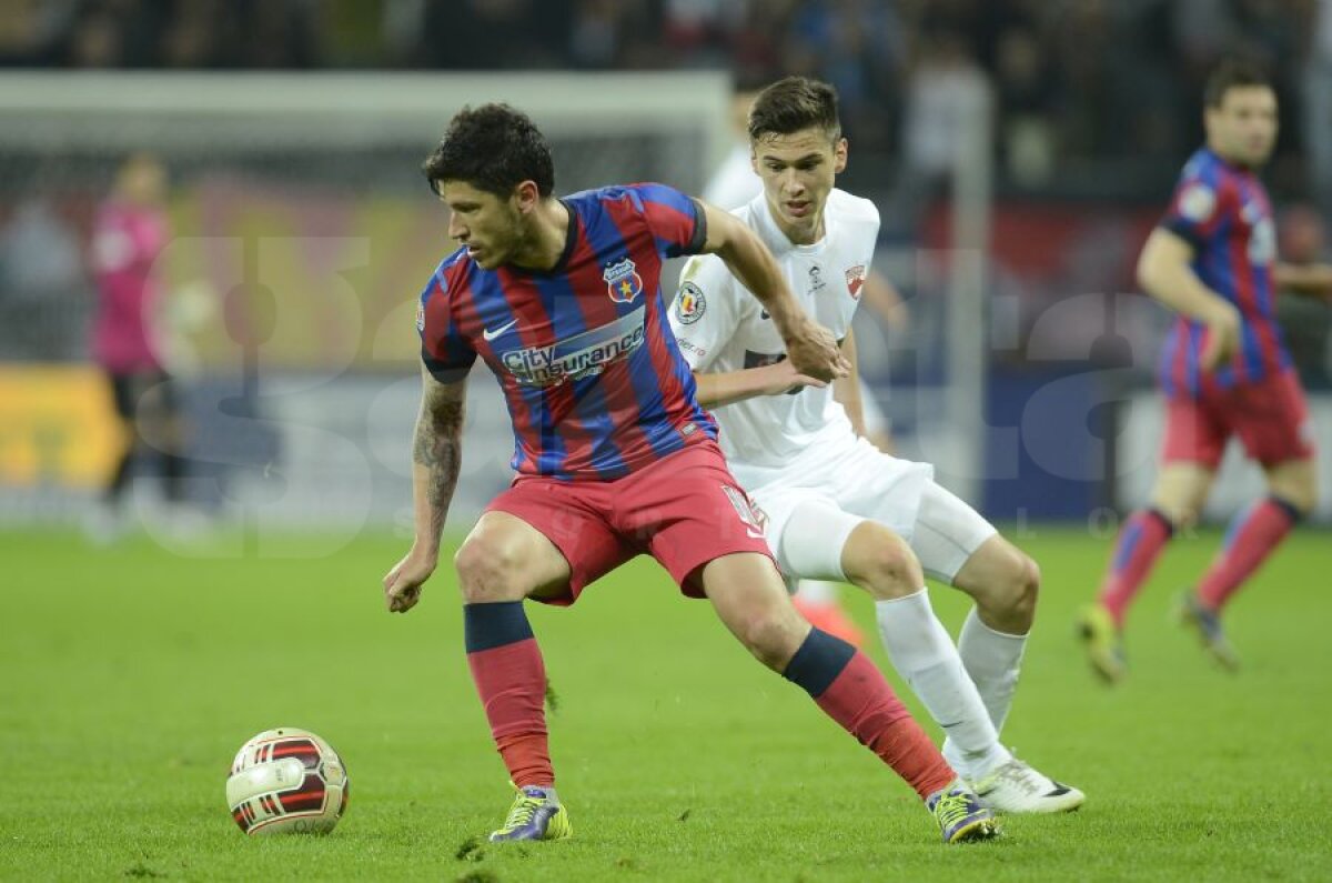 FOTO Fanii cîntă Bolero, jucătorii lui Stoican Marş Funebru » Dinamo - Steaua 1-1 (3-6) şi roş-albaştrii vor juca finala Cupei cu Astra