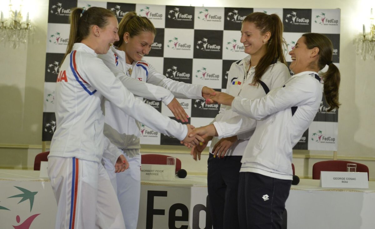 FOTO Unite pentru echipă » Azi începe, sub ameninţarea ploii, barajul pentru Grupa Mondială II a Cupei Fed