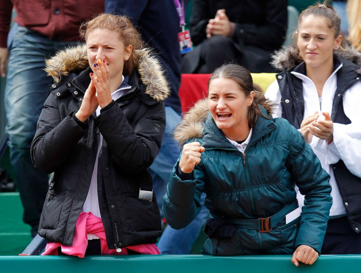 FOTO Sărbătoare pe zgură » Simona, Sorana, Irina şi Monica au trecut prin toate stările în barajul cu Serbia