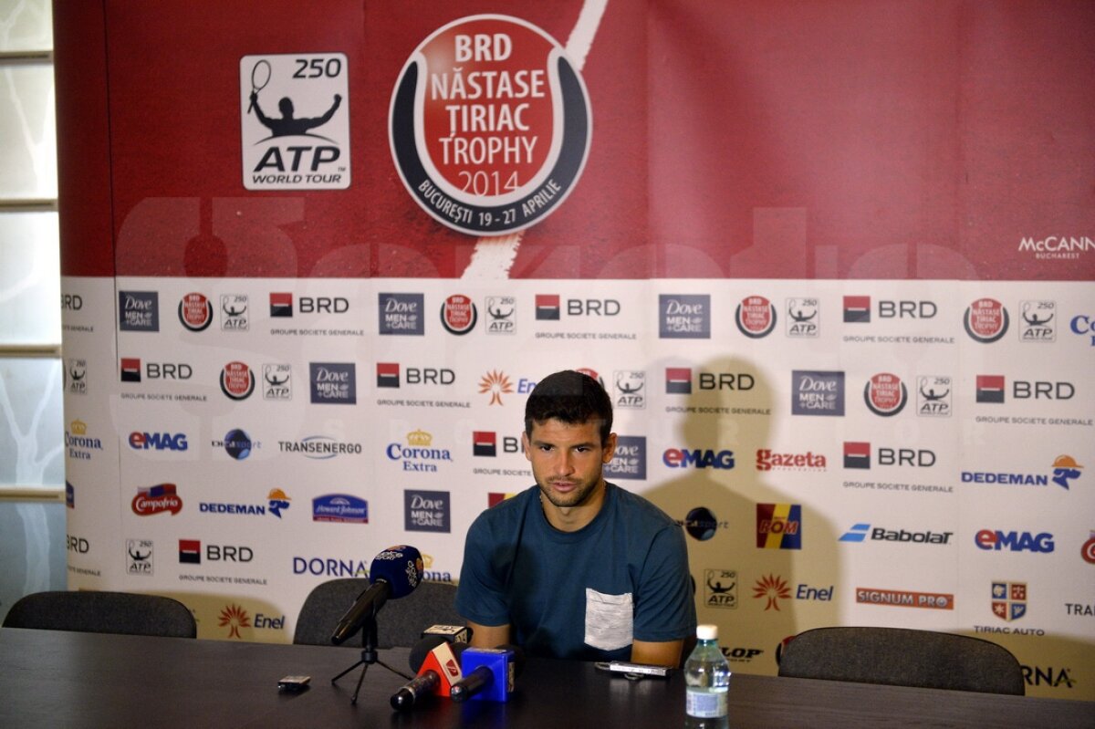 Grigor Dimitrov, favoritul numărul 1 al BRD Năstase-Ţiriac: "Sper să ajung o legendă ca Hristo Stoicikov!"