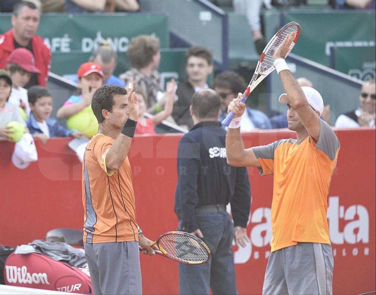 FOTO Debut fulger » Horia Tecău şi Jean-Julien Rojer s-au calificat în sferturi la BRD Năstase-Ţiriac Trophy