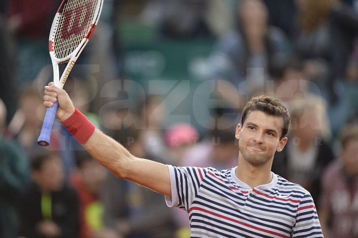 FOTO Favoritul numărul 1 continuă la BRD Năstase-Ţiriac Trophy » Grigor Dimitrov s-a calificat în sferturi