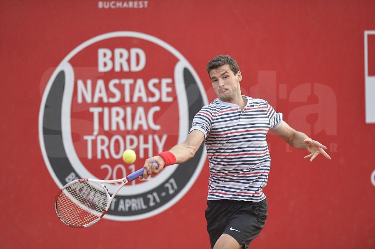 FOTO Favoritul numărul 1 continuă la BRD Năstase-Ţiriac Trophy » Grigor Dimitrov s-a calificat în sferturi