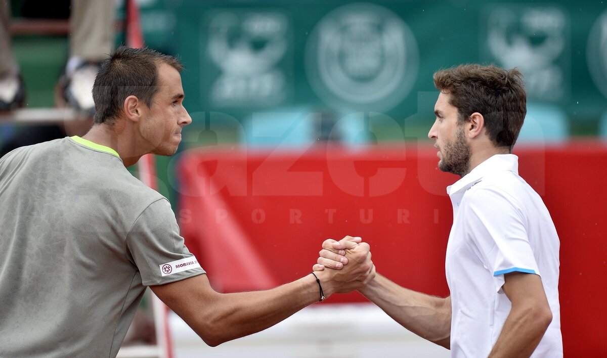 FOTO Lukas Rosol l-a învins în sferturi pe Gilles Simon în duelul ultimilor cîştigători ai BRD Năstase-Ţiriac Trophy