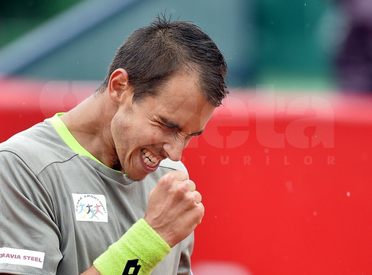 FOTO Lukas Rosol l-a învins în sferturi pe Gilles Simon în duelul ultimilor cîştigători ai BRD Năstase-Ţiriac Trophy